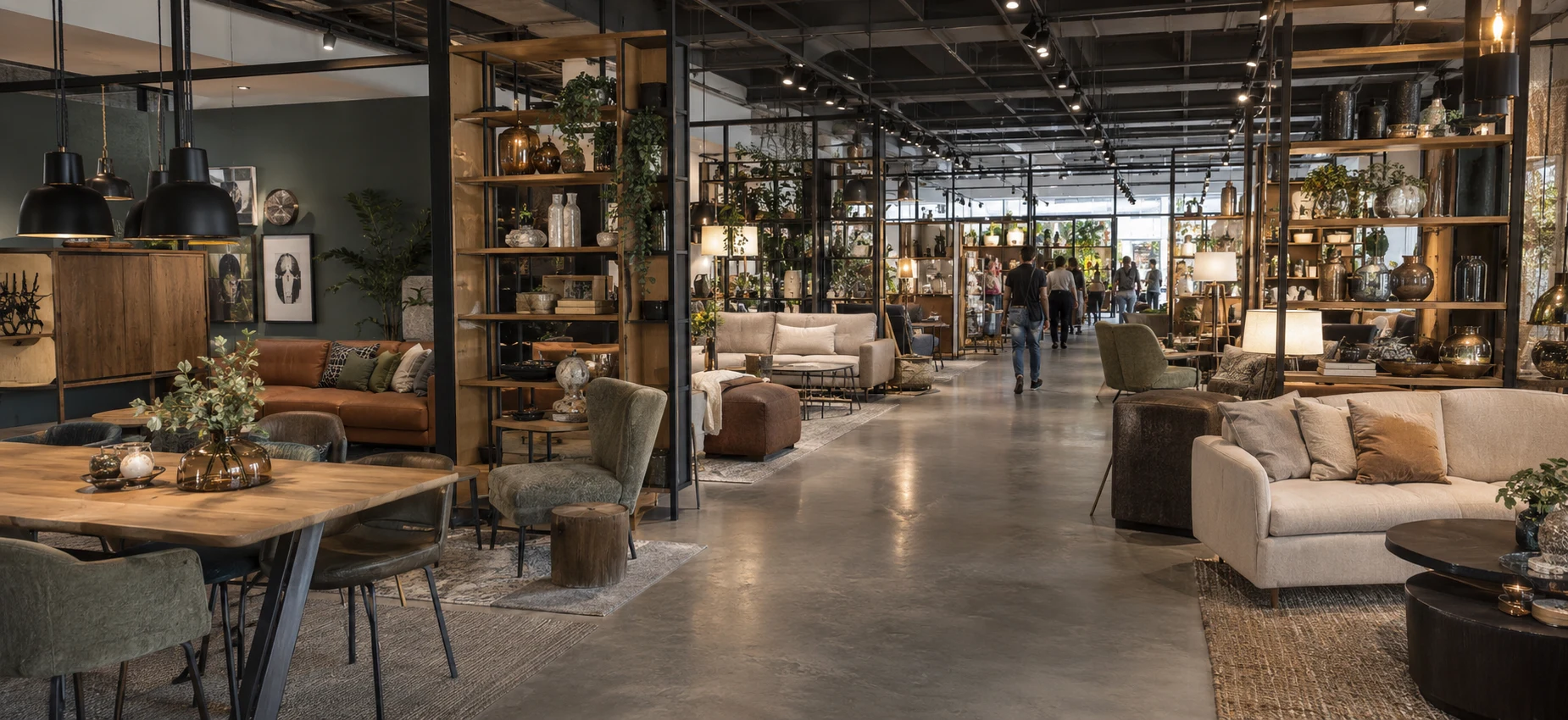 Showroom raf sistemleri uygulaması